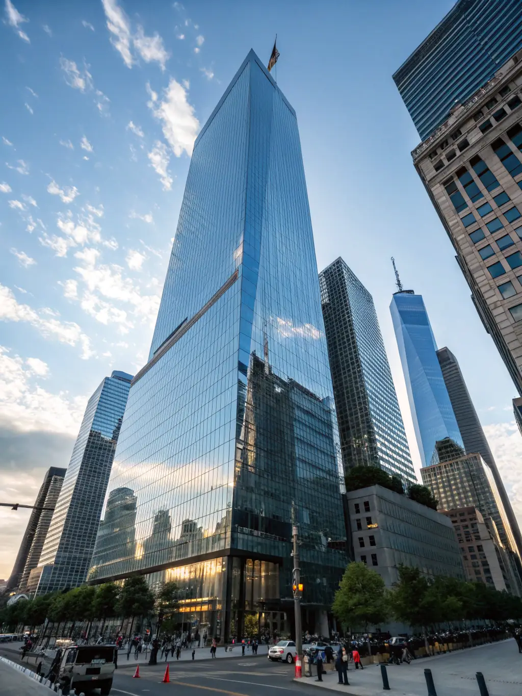 A professional photograph of a modern office building with glass windows reflecting the sky, symbolizing a real estate investment opportunity.