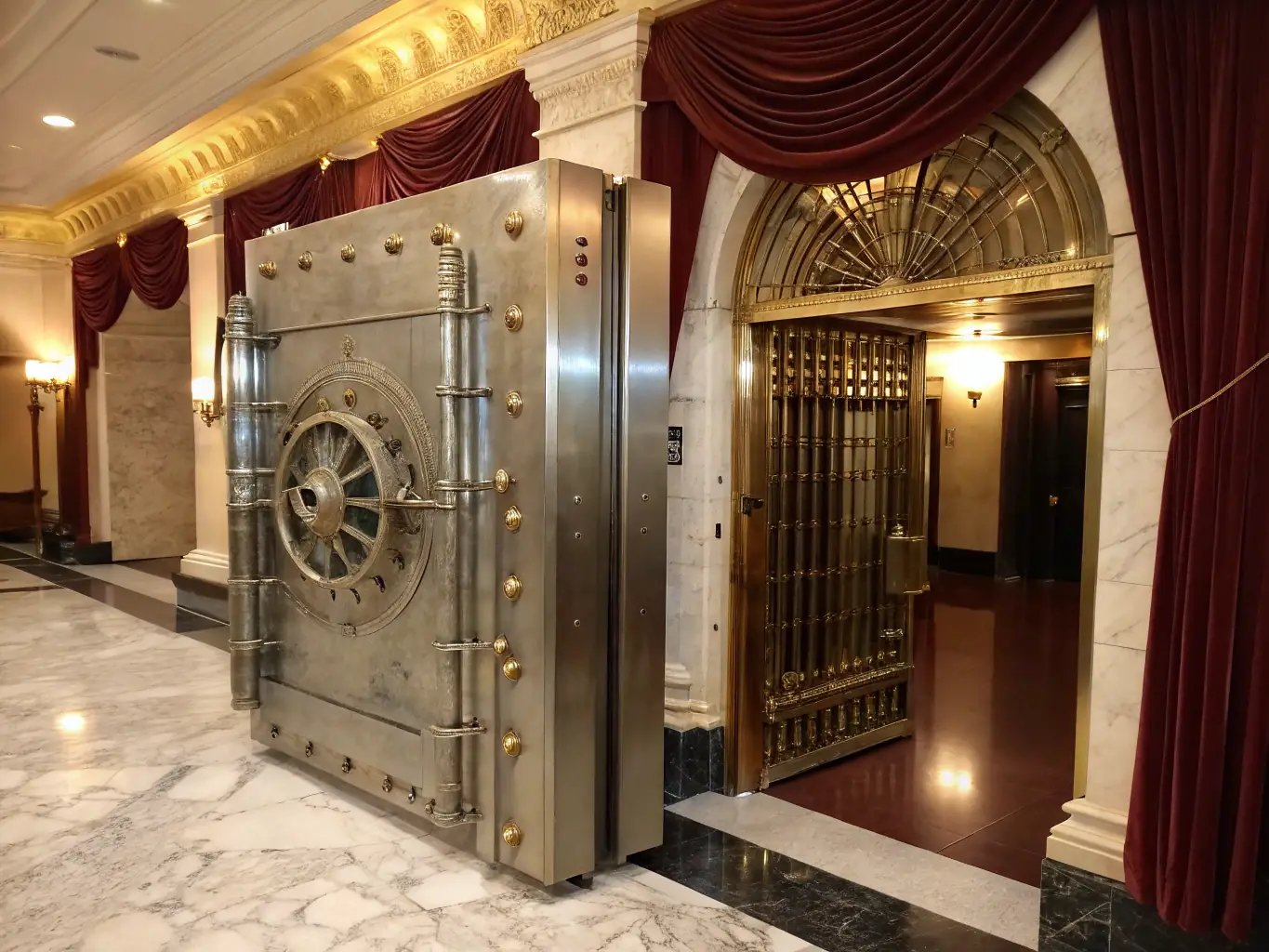 A secure vault with a glowing private security certificate inside, representing the exclusivity and safety of private securities investments.